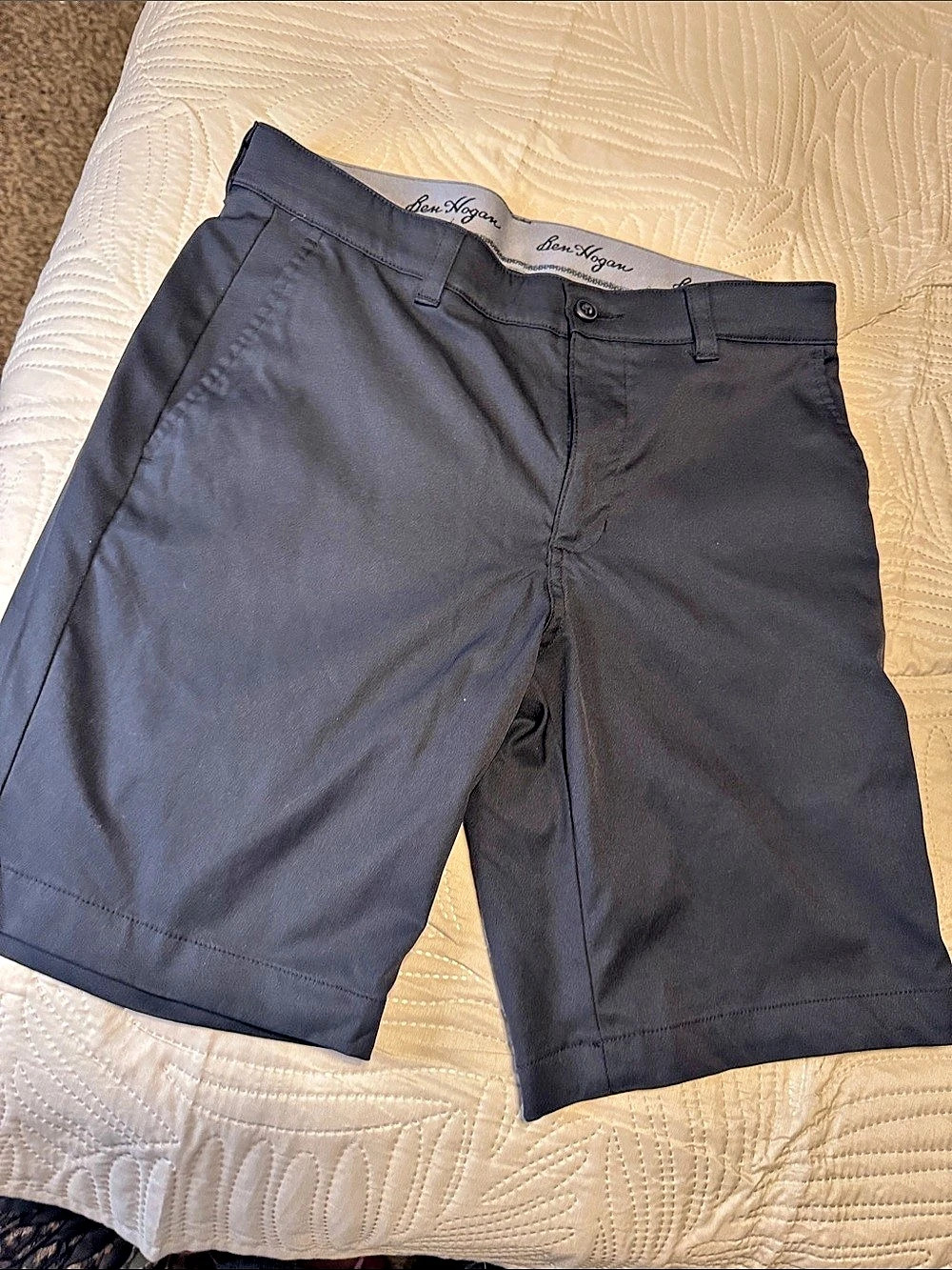 Ben Hogan Performance Active Flex Stretch Golf Short Golf Shorts Black Waist 30